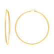 10kt Yellow Gold Womens Ultra Light Round Tube 2mmx55mm Hinged Hoops Huggies - SLV-101813