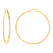 10kt Yellow Gold Womens Ultra Light Round Tube 2mm X 55mm Hinged Hoops Huggies - SLV-101815