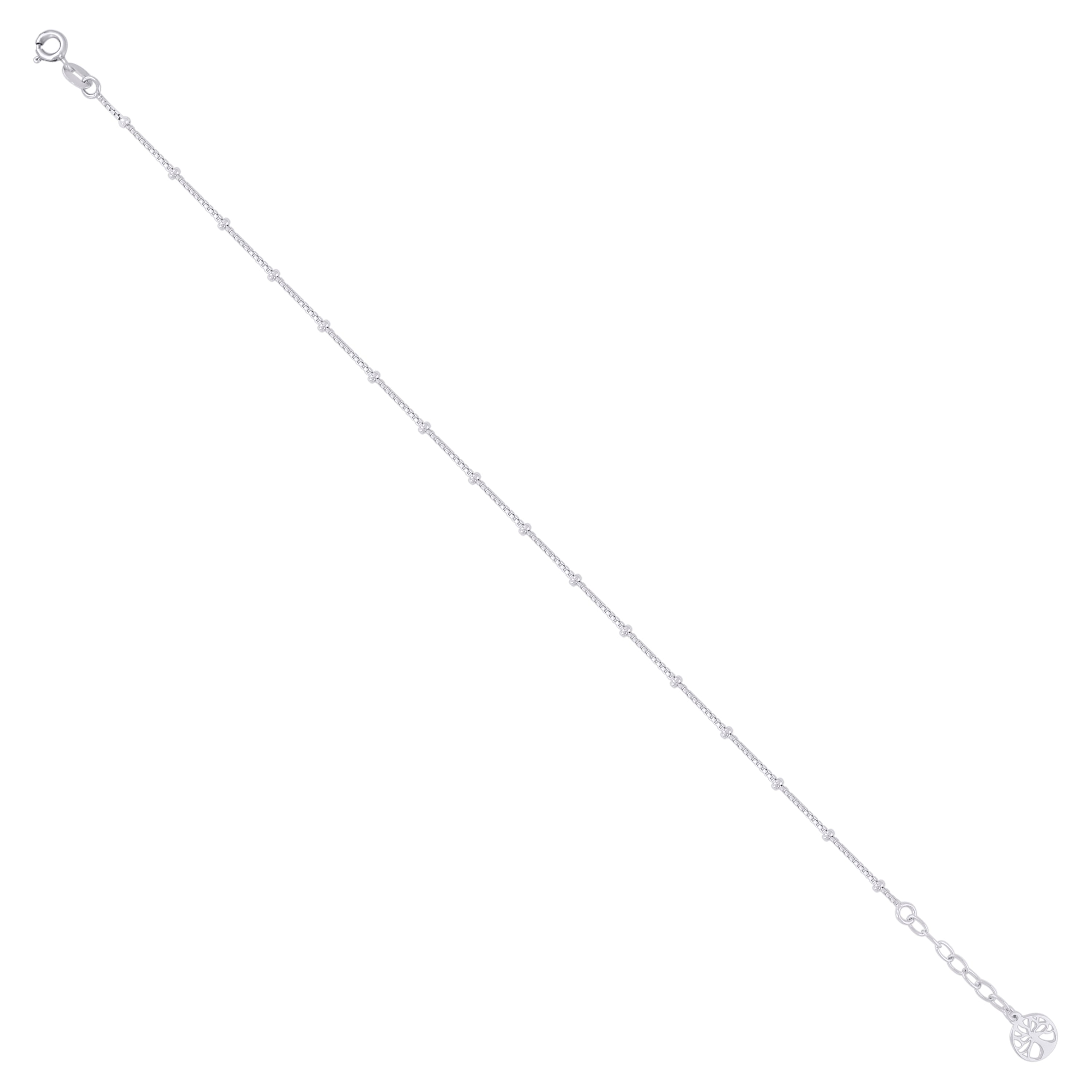 925 Sterling Silver Women Fashion Tree Of Life Anklet