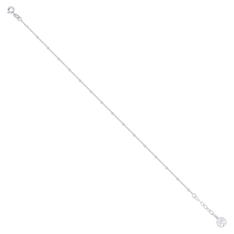 925 Sterling Silver Women Fashion Tree Of Life Anklet