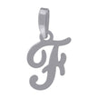 925 Sterling Silver Unisex Cursive Initial Alphabet F Charm Pendant