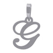 925 Sterling Silver Unisex Cursive Initial Alphabet G Charm Pendant