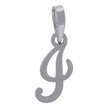 925 Sterling Silver Unisex Cursive Initial Alphabet I Charm Pendant