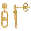 14Kt Yellow Gold Womens Polished Finish Intertwined Stud Earrings