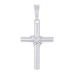 925 Sterling Silver Unisex X Cross Religious Charm Pendant