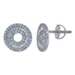 925 Sterling Silver Womens Baguette Cubic-Zirconia Fashion Stud Earrings 