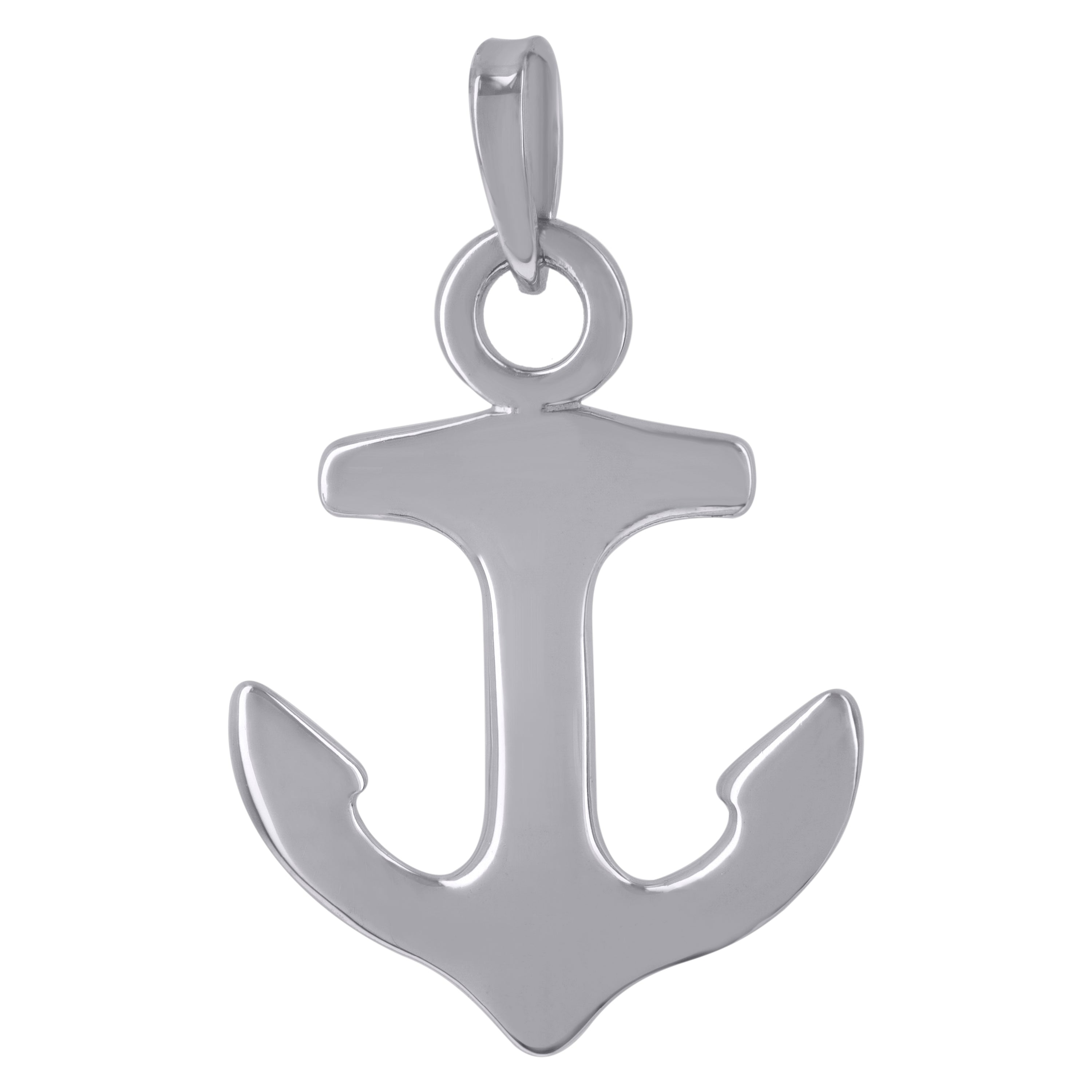 925 Sterling Silver Mens Ocean Anchor Charm Pendant