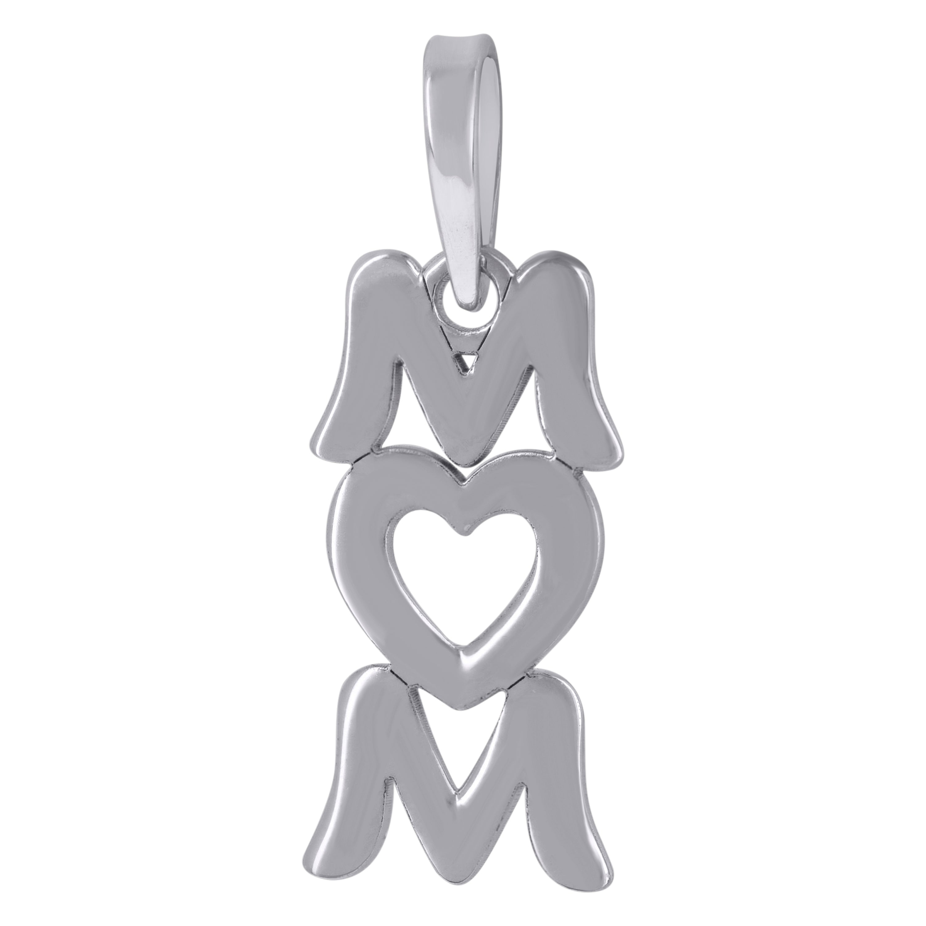 925 Sterling Silver Womens Fashion Mom Talking Charm Pendant