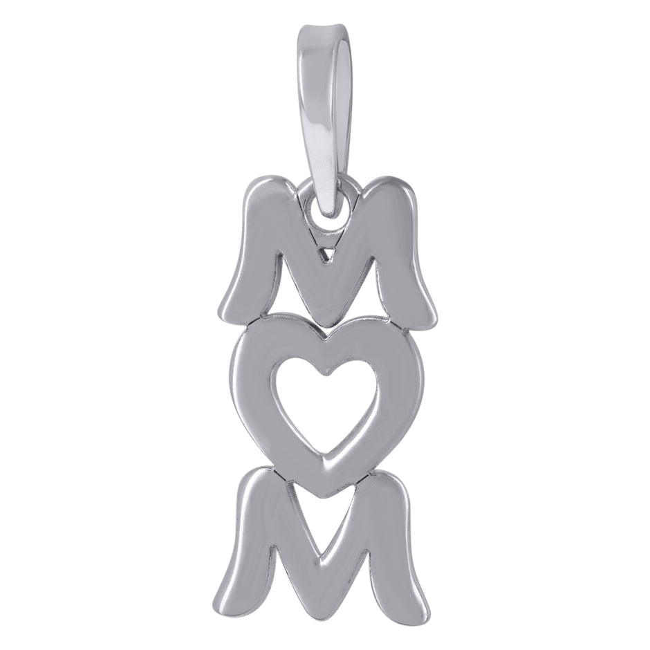 925 Sterling Silver Womens Fashion Mom Talking Charm Pendant