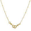 14Kt Yellow Gold Womens Gender Symbol His Her Couple Fashion Necklace 17.5 Inches