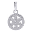 925 Sterling Silver Womens Para Medical Symbols Occupation Charm Pendant