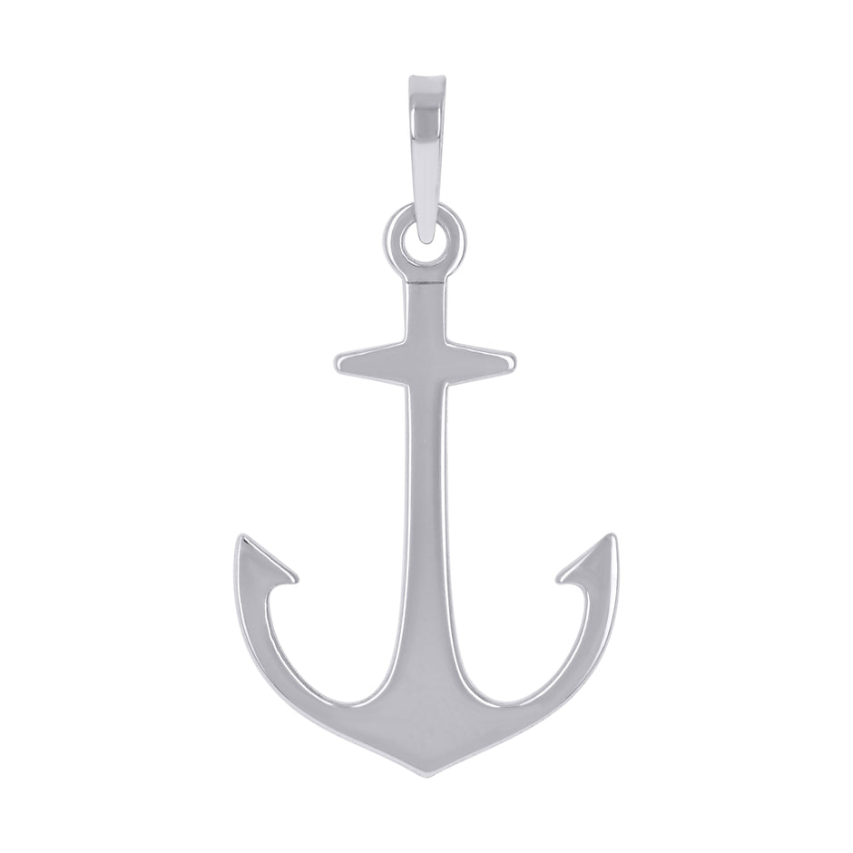925 Sterling Silver Unisex Anchor Ocean Life Charm Pendant