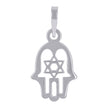 925 Sterling Silver Unisex Humsa Symbol Religious Charm Pendant