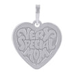 925 Sterling Silver Womens Very Special Mom Heart Charm Pendant