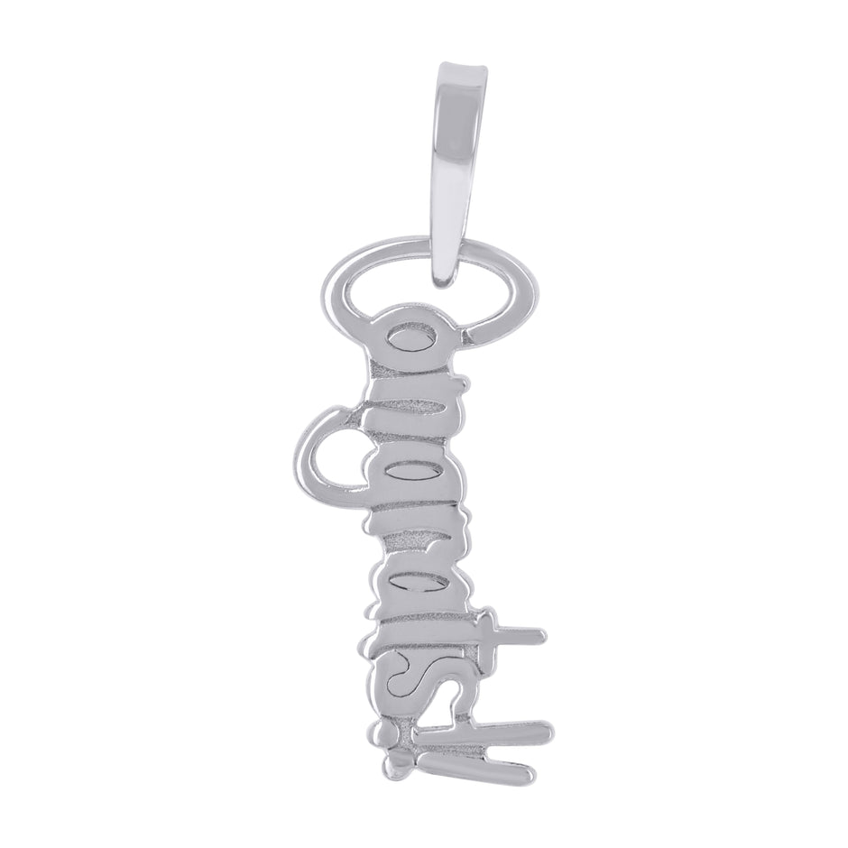 925 Sterling Silver Unisex Congrats Talking Charm Pendant