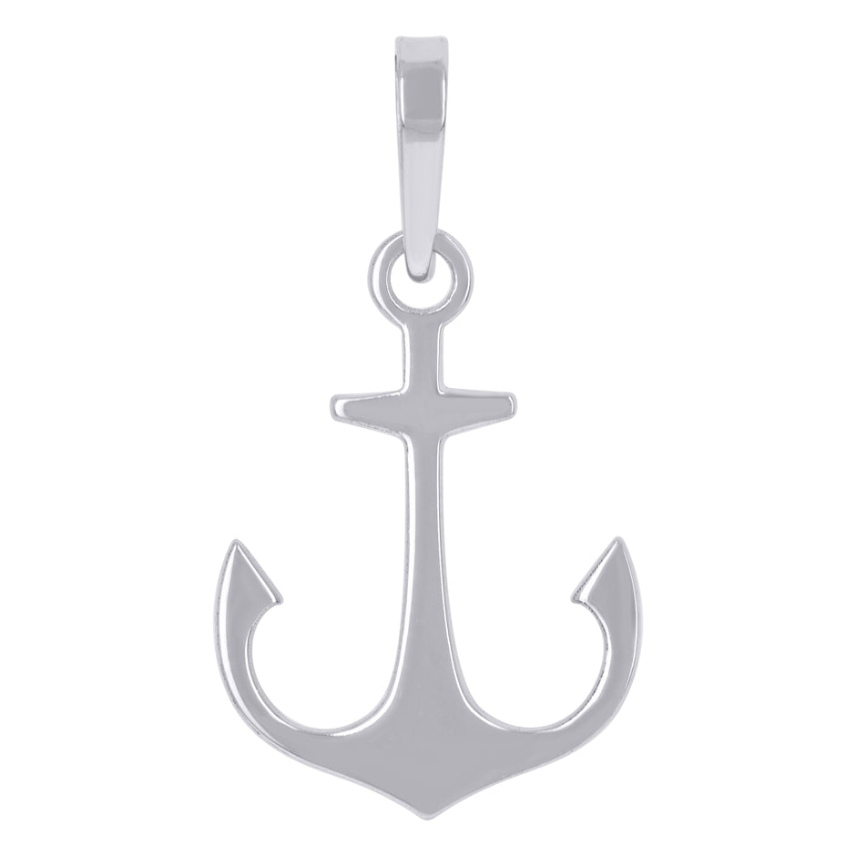 925 Sterling Silver Unisex Anchor Ocean Life Charm Pendant
