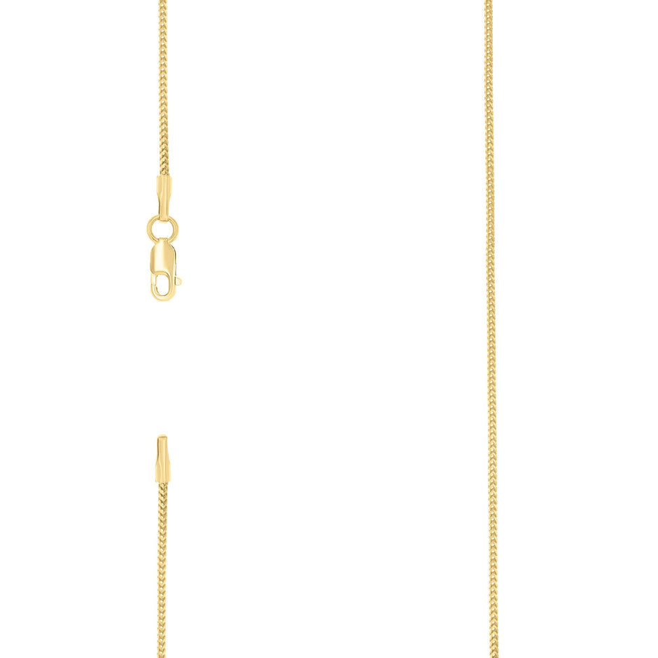 925 Silver Solid Franco Chain Yellow 030 0.5mm-16