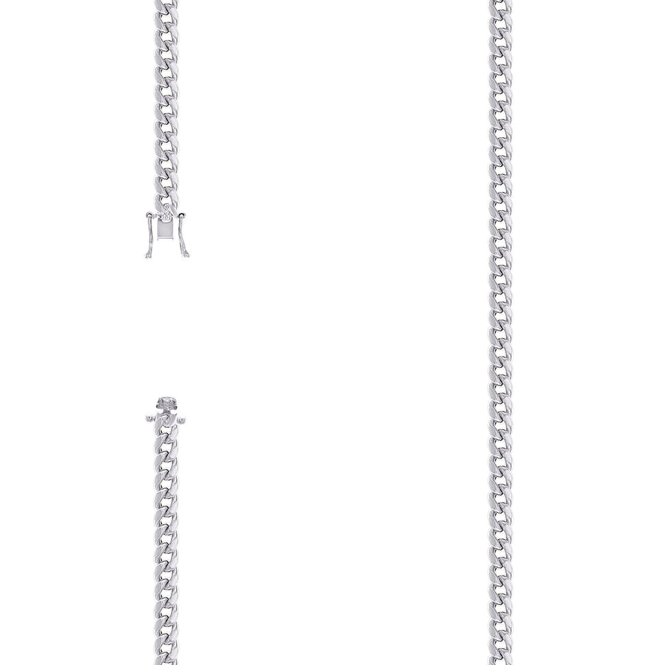 925 Silver Hollow Miami Cuban Chain 4.1mm