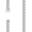 925 Sterling Silver Hollow Miami Cuban Chain Rhodium 350 12.5mm-9