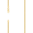 925 Sterling Silver Solid Miami Cuban Chain Yellow 080 2.6mm-7