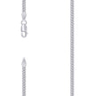 925 Sterling Silver Solid Miami Cuban Chain Rhodium 080 2.6mm-16