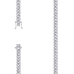 925 Sterling Silver Solid Miami Cuban Chain Rhodium 200 7mm-18