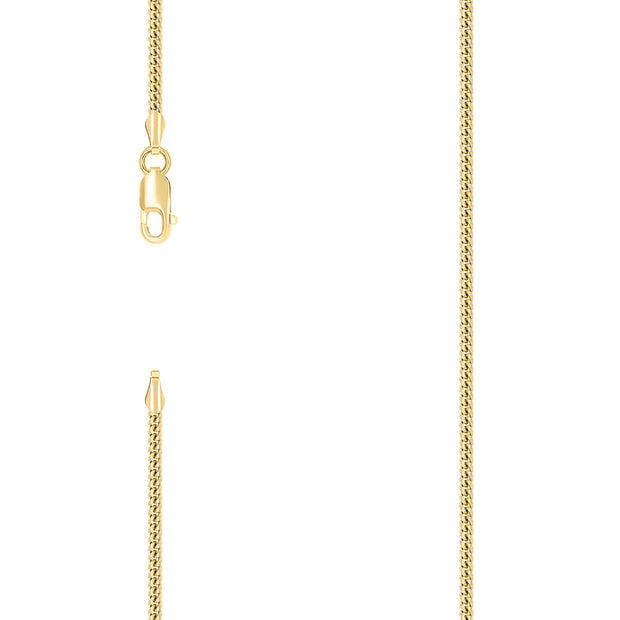925 Silver Solid Miami Cuban Chain 2mm