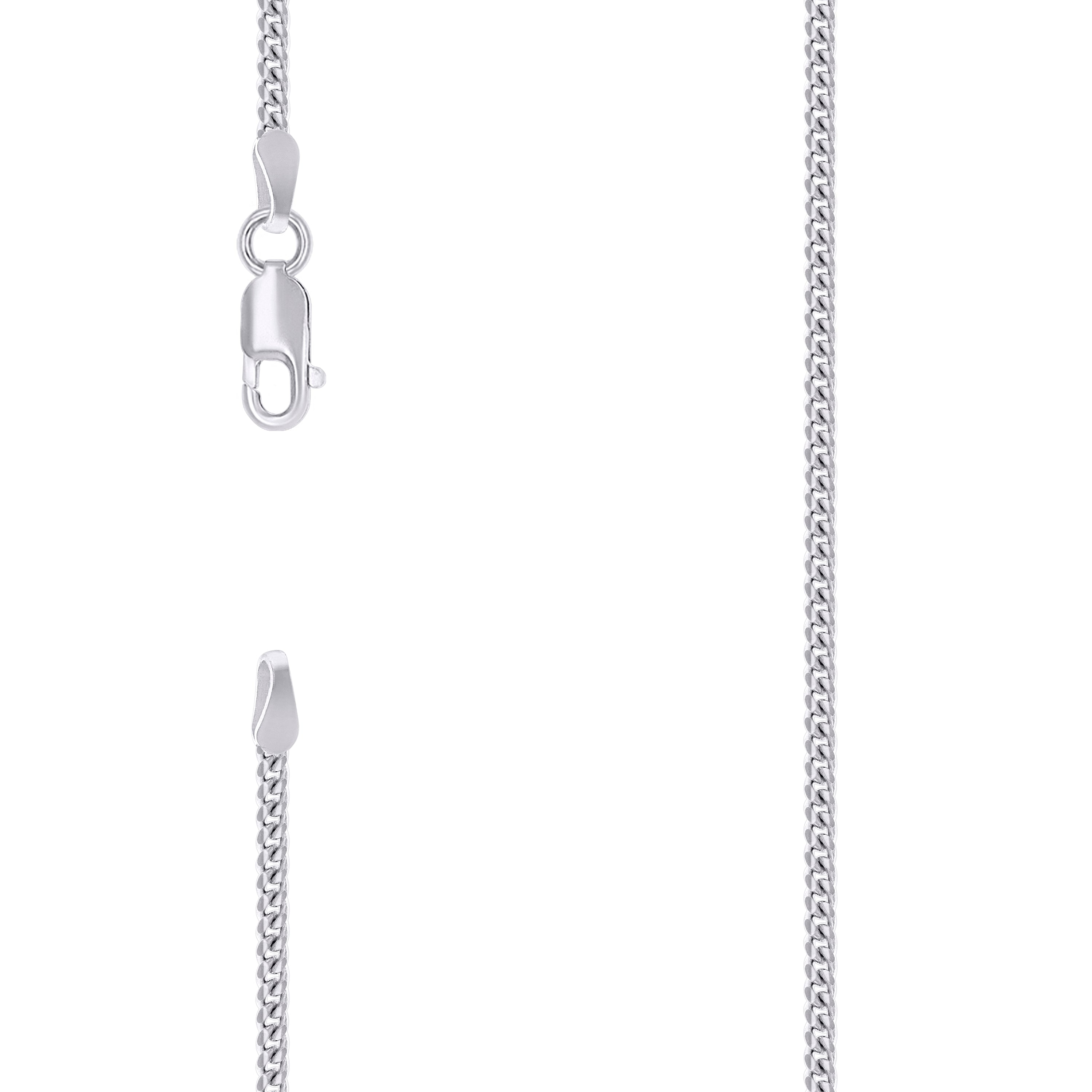 925 Silver Solid Miami Cuban Chain 2mm