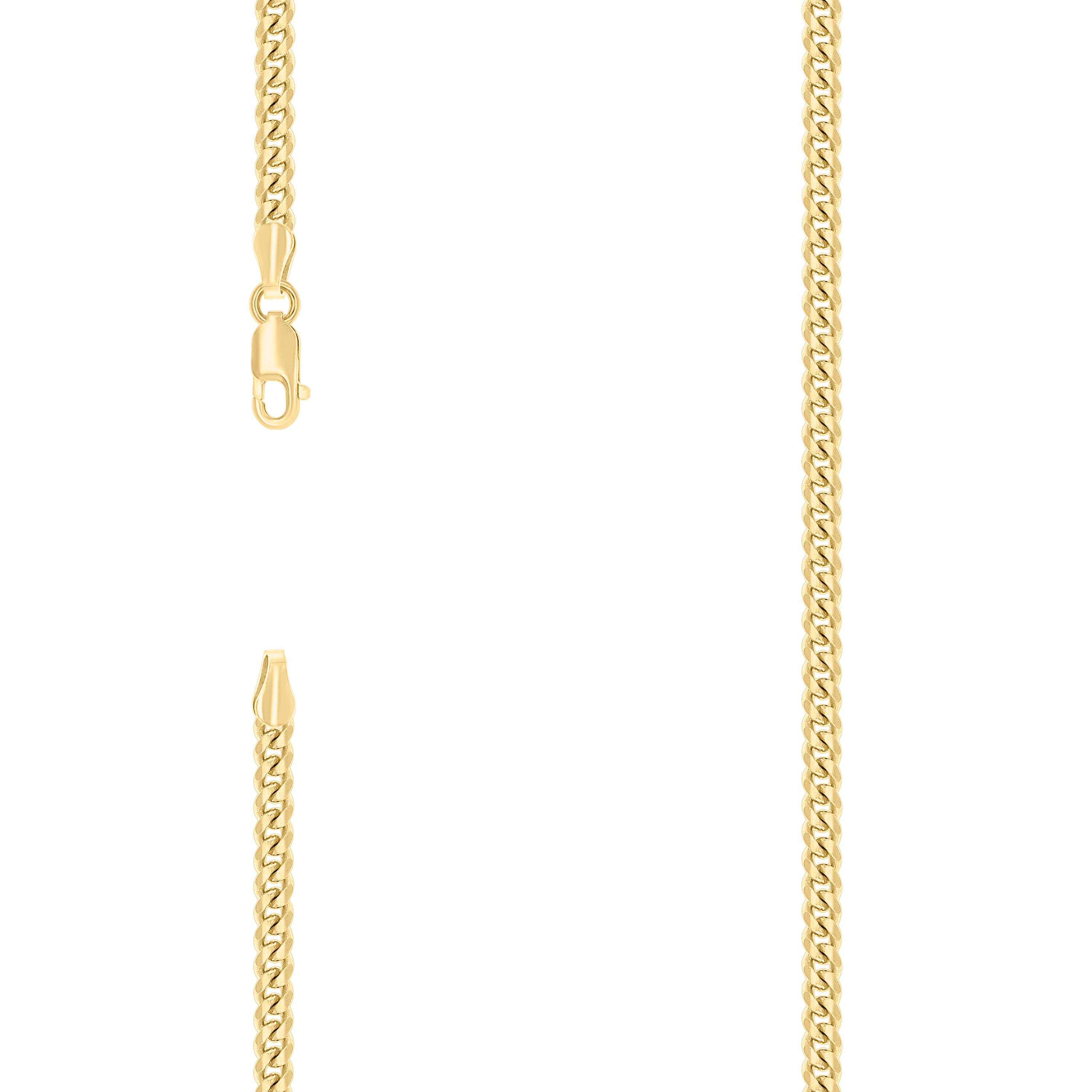 925 Silver Solid Miami Cuban Chain 3.5mm