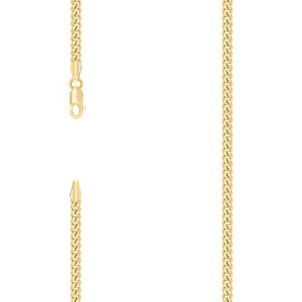 925 Silver Solid Miami Cuban Chain 3.5mm