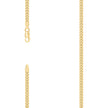 925 Sterling Silver Solid Miami Cuban Chain Yellow 100 3.5mm-18