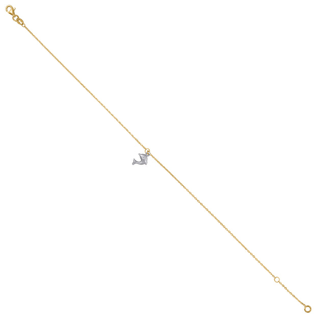 14Kt Gold Anklet 10"
