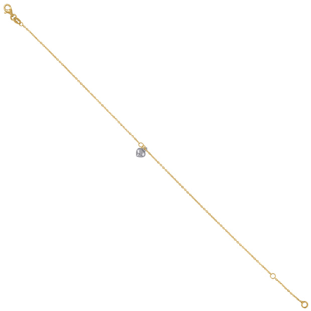 14Kt Gold Anklet 10"
