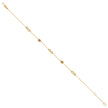 14Kt Two-Tone Gold Womens Infinity Chain Anklet