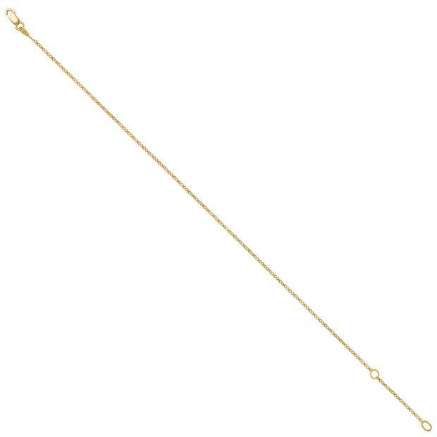 14Kt Yellow Gold Womens Chain Anklet