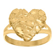 10Kt Gold Heart Nugget Ring