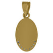 10kt Gold Tri-Color Cubic-Zirconia Womens Guadalupe Mary Religious Charm Pendant - SLV-64258