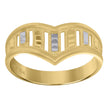 10kt Two-Tone Gold Womens Fashion Ring  - SLV-102623