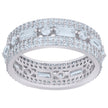 925 Sterling Silver Yellow-Tone Womens Baguette Cubic-Zirconia Fashion Ring Size 9 - SLV-110398