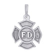 925 Sterling Silver Unisex St. Florian Badge Religious Charm Pendant
