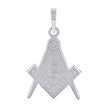 925 Sterling Silver Unisex Masonic Symbol Religious Charm Pendant