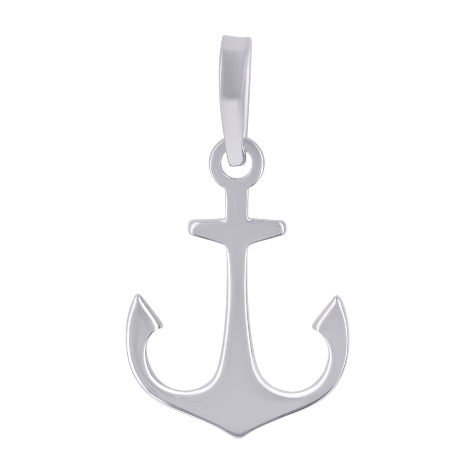 925 Sterling Silver Unisex Anchor Ocean Life Charm Pendant