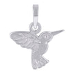 925 Sterling Silver Unisex Hummingbird Wildlife Charm Pendant