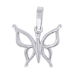 925 Sterling Silver Womens Butterfly Wildlife Charm Pendant