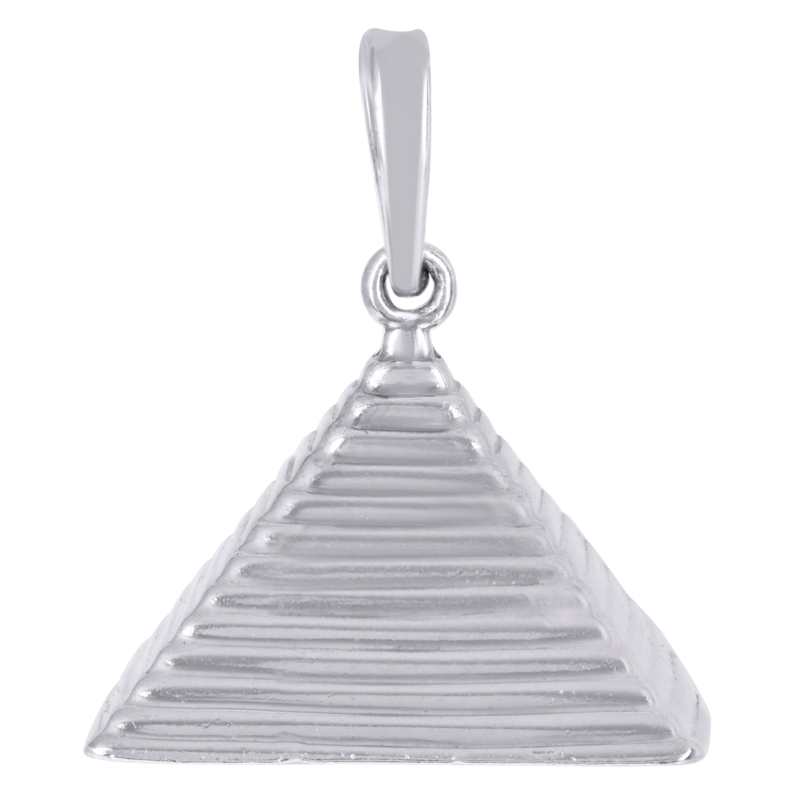 925 Sterling Silver Unisex Pyramid Egyptian Charm Pendant