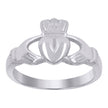 925 Sterling Silver Womens Heart Claddagh Ring Size 8 - SLV-110583