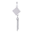 925 Sterling Silver Womens Graduation Cap Fashion Charm Pendant