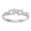 925 Sterling Silver Womens Heart Love Ring Size 8 - SLV-110594