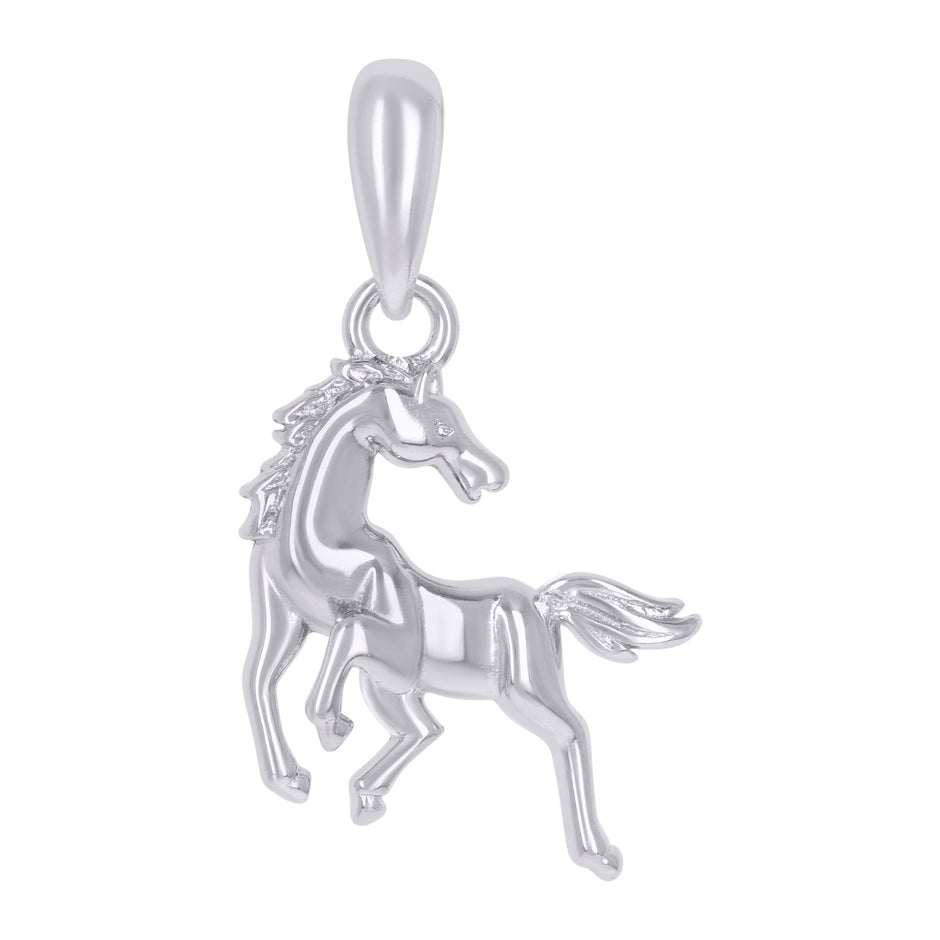 925 Sterling Silver Mens Horse Animal Wildlife Charm Pendant