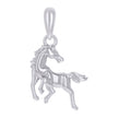 925 Sterling Silver Mens Horse Animal Wildlife Charm Pendant